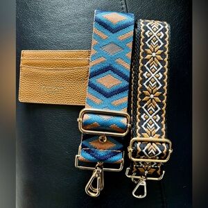 Pom Pom London Card Case, Diamond Strap and Bonus Unbranded Purse Strap